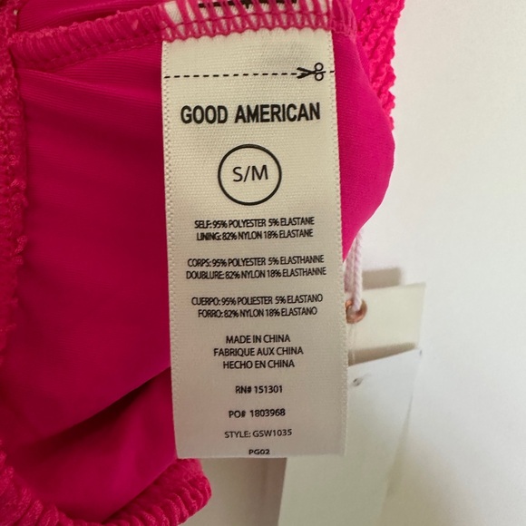 Good American Always Fits Khloe Bikini in Pink Glow002, Size Small / Medium - Picture 7 of 11